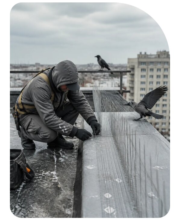 Защита от ворон под ключ в Геленджике по цене от 5197 р. | Сенат-Глн